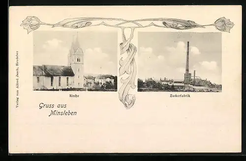 AK Minsleben, Zuckerfabrik, Kirche