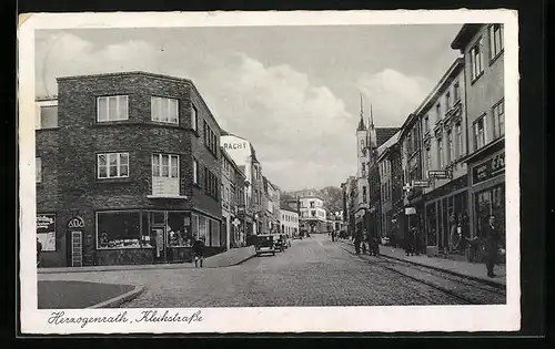 AK Herzogenrath, Kleikstrasse mit Passanten