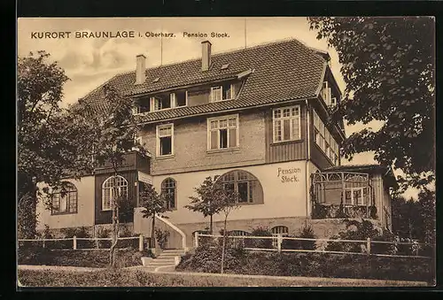 AK Braunlage i. Oberharz, Pension Stock