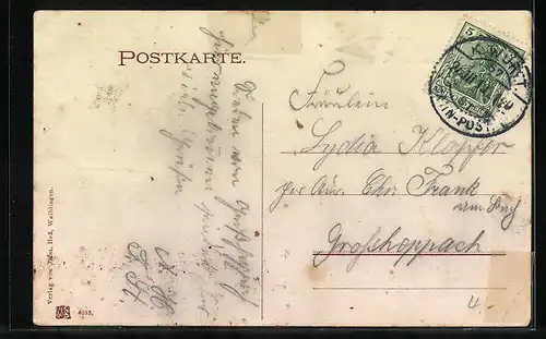 AK Waiblingen, Brücke an der Aeusseren Kirche