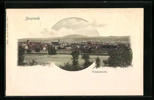 AK Bayreuth i. B., Totalansicht der Stadt