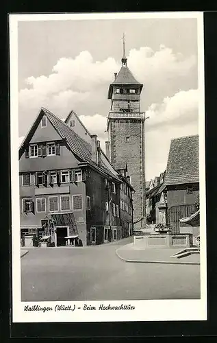 AK Waiblingen, Partie beim Hochwachtturm