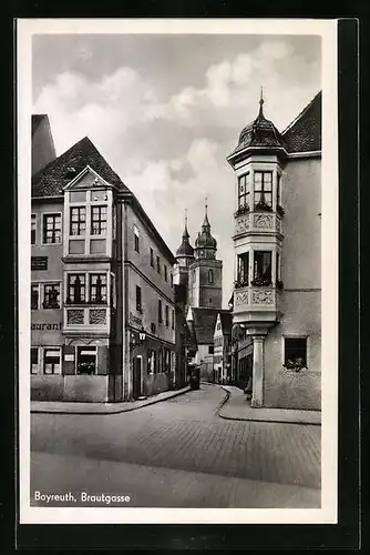 AK Bayreuth i. B., Blick in die Brautgasse