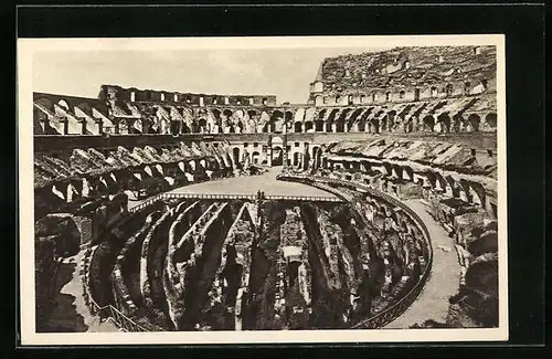 AK Roma, Colosseo col nuovi scavi
