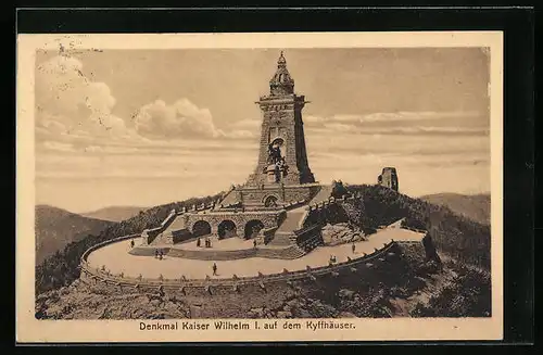 AK Bad Frankenhausen, Kyffhäuser, Denkmal Kaiser Wilhelm I.