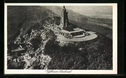 AK Bad Frankenhausen, Fliegeraufnahme des Kyffhäuser-Denkmal