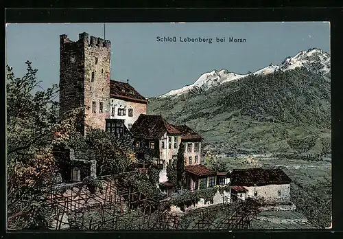 Künstler-AK Eugen Felle: Meran, am Schloss Lebenberg