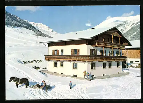 AK St. Magdalena - Gsies, Pension Rain - Hof, Ansicht im Schnee