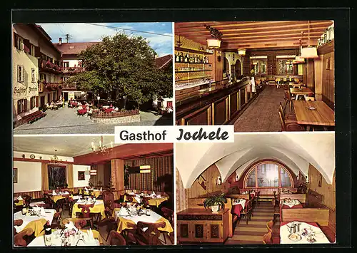 AK Pfalzen, Gasthof Jochele, Vorhof, Gaststube und Bar