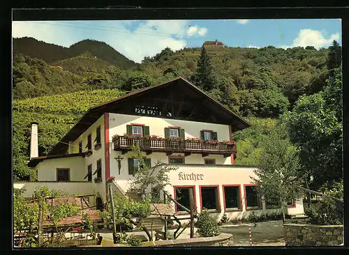 AK Meran-Gratsch, vor dem Restaurant Cafe Kircher