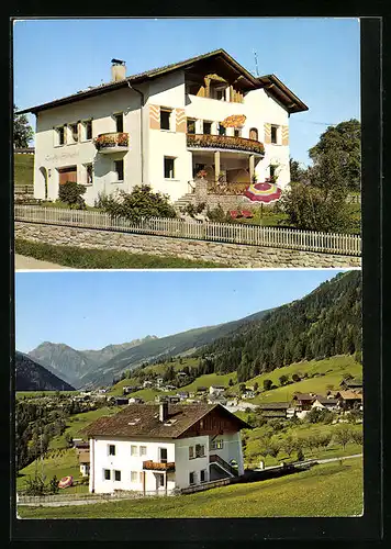 AK St. Walburg, am Landhaus Schweigl, Talpanorama