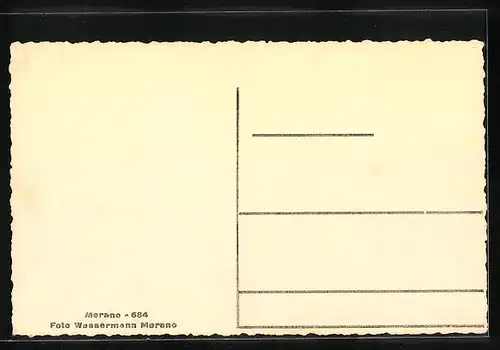 AK Merano, im Flussbett unter der Stadt