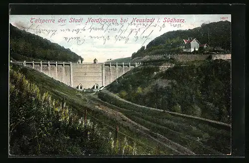 AK Nordhausen im Südharz, Blick auf die Talsperre