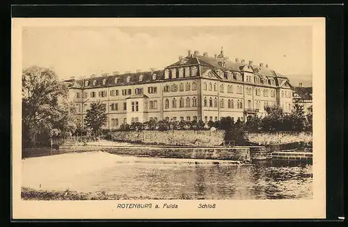 AK Rotenburg a. d. Fulda, Partie vor dem Schloss