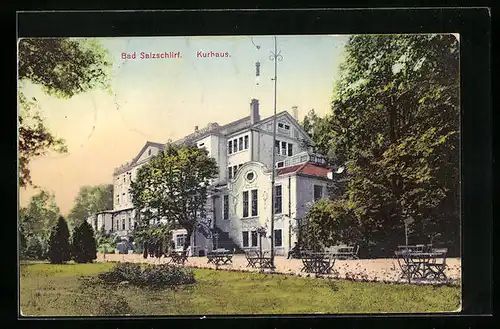 AK Bad Salzschlirf, Anlagen vor dem Kurhaus