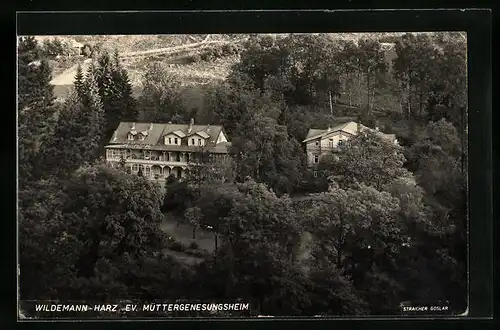 AK Wildemann im Harz, Blick auf das Müttergenesungsheim