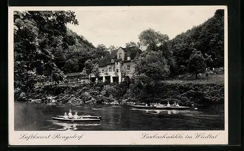AK Rengsdorf, die Laubachmühle im Wiedtal