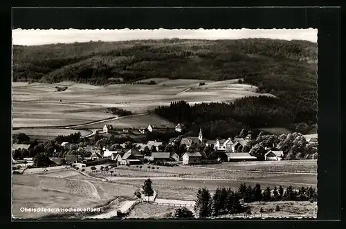AK Oberschledorn im Hochsauerland, Generalansicht der Ortschaft im Tal