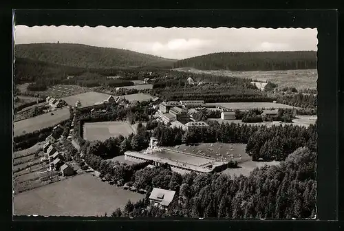 AK Winterberg im Hochsauerland, Fliegeraufnahme der Ortschaft