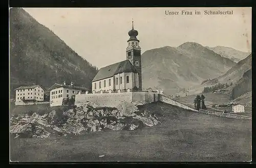 AK Unser Frau im Schnalsertal, Partie vor der Kirche