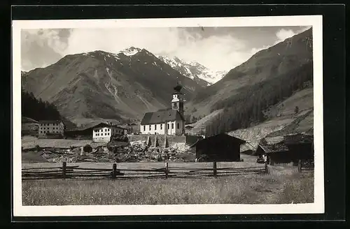 AK Madonna di Senales, Panorama & Gruppo Alpi Venoste
