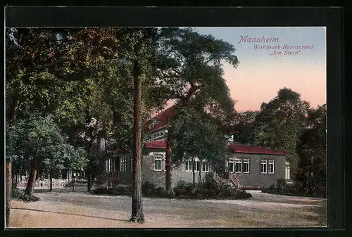 AK Mannheim, Waldpark-Restaurant Am Stern