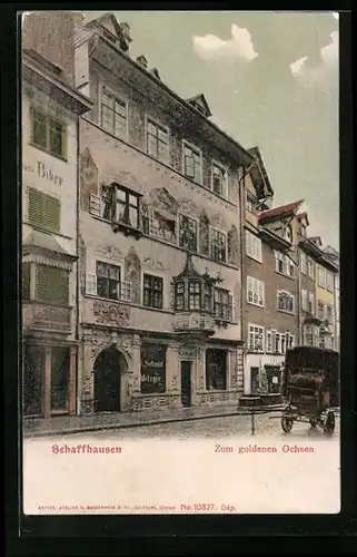 AK Schaffhausen, Gastaus Zum goldenen Ochsen