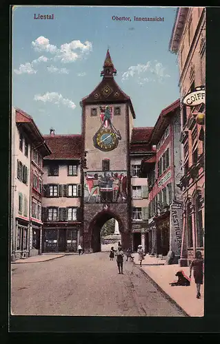 AK Liestal, Obertor mit Restaurant, Innenansicht