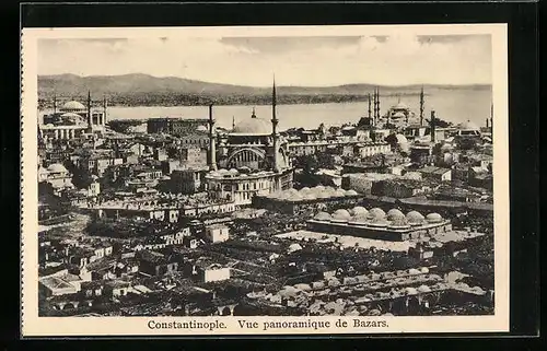 AK Constantinople, Vue Panoramique de Bazars