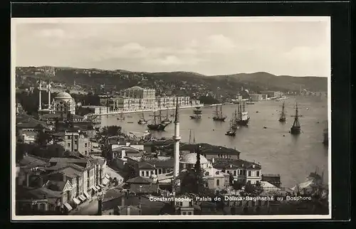 AK Constantinople, Palais de Dolma-Bagthsche au Bosphore