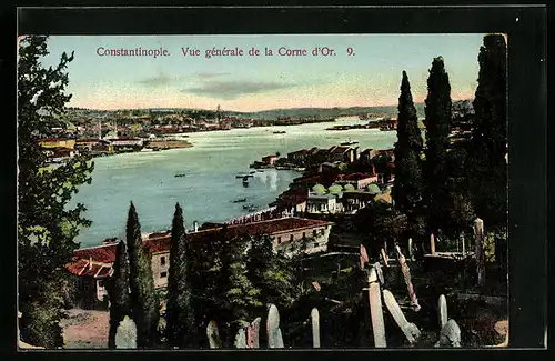 AK Constantinople, Vue generale de la Corne d`Or