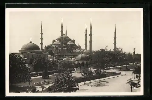 AK Constantinople, Blick auf die Sultan Achmed - Moschee