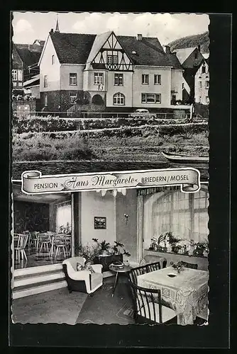 AK Briedern a. Mosel, Pension Haus Margarete, in der Gaststube
