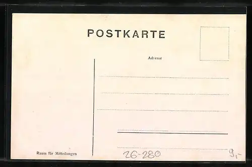 Künstler-AK F.A.C.M. Reisch: Fulpmes, Panorama gegen Bettelwurf