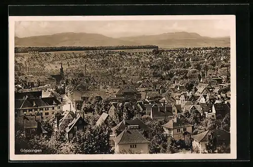 AK Göppingen, Blick über die Dächer der Stadt