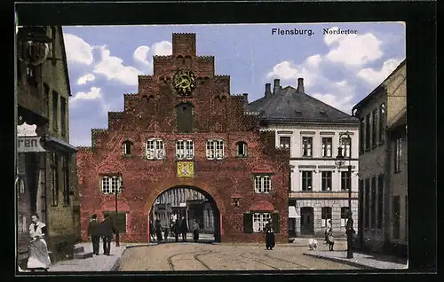 AK Flensburg, Passanten am Nordertor