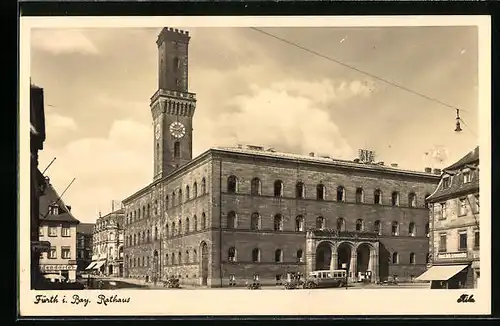 AK Fürth i. Bayern, vor dem Rathaus