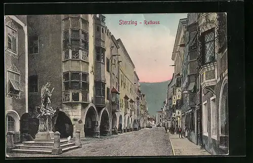 AK Sterzing, Strassenpartie am Rathaus