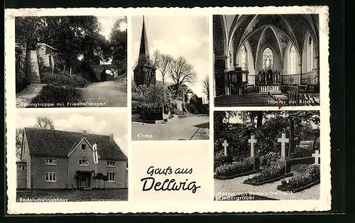 AK Dellwig, Kirche, Pastor von Bodelschwingh's Kindergräber, Bodelschwinghhaus