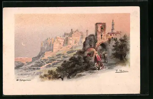 Künstler-AK Bethlehem, Panorama