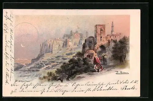 Künstler-AK Bethlehem, Panorama