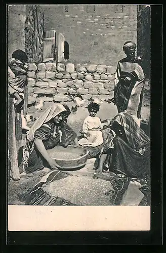 AK Jerusalem, Eingeborene bei der Arbeit