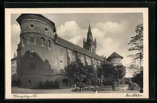 AK Königsberg i. Pr., am Schloss