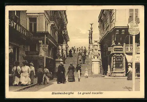 AK Blankenberghe, le grand escalier