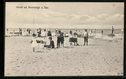 AK Noordwijk aan Zee, Strandpartie mit Kindern