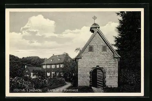 AK Odenthal, Kapelle und Pfarrhaus