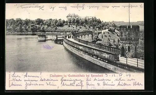 AK Remscheid, Thalsperre, Gesamtansicht