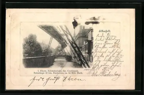 AK Elberfeld, 1. elektrische Schwebebahn