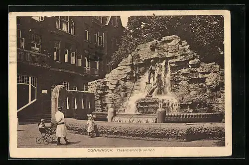 AK Osnabrück, am Haarmannsbrunnen