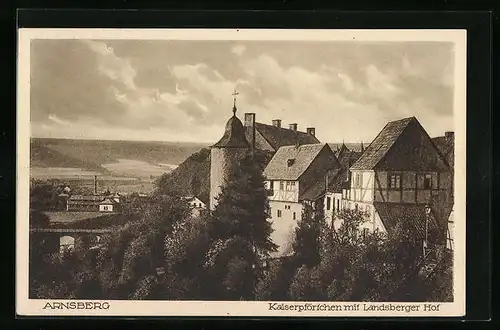 AK Arnsberg, Kaiserpförtchen mit dem Landsberger Hof